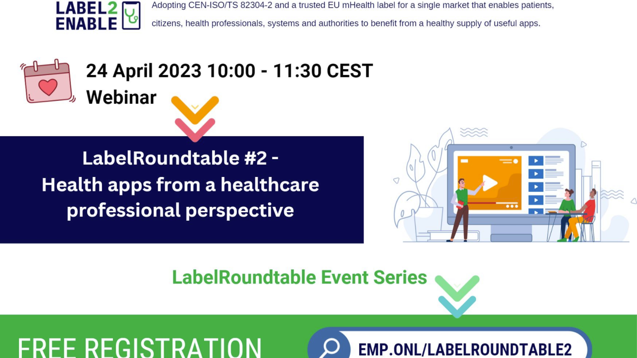 LabelRoundtable #2 – Health apps from a healthcare professional perspective
